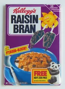 Caja de cereales salvado de pasas IMÁN NEVERA panda - Imagen 1 de 3