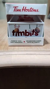 Caja Timbit Tim Hortons 2020 adorno de Navidad nuevo en caja - Imagen 1 de 2