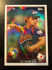 YU DARVISH 2009 TOPPS CHROME WBC #7 WORLD BASEBALL CLASSIC REFRACTOR RC JAPAN