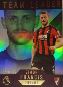 2017/18 Topps Premier League Gold Soccer TEAM LEADER Card SIMON FRANCIS  / 100 - Picture 1 of 1