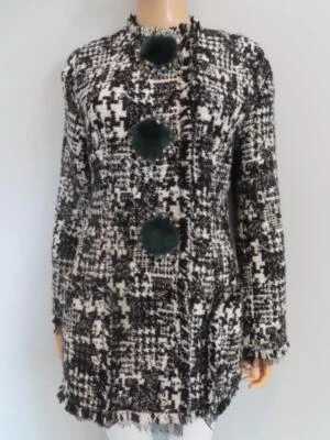 Chaqueta/Ablazer Dolce & Gabbana Tweed Negro/Blanco 42/US 6 Foto 1 de 4