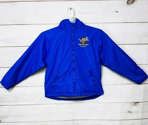 Disneyland Resort Boys Buzz Lightyear Hooded Jacket Size L Blue Full Zip Lined - Picture 1 of 10