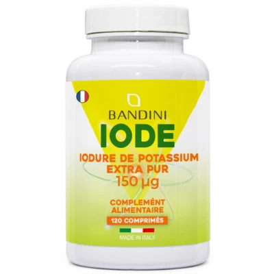 Bandini® IODE 150 mcg 120 comprimés - de iode Haute Dose - 150mcg par pastille - Photo 1/4
