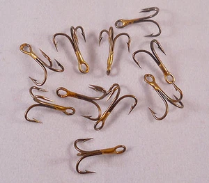 Gancho de pesca bajo, trucha, 1 paquete de 10 Dickson, ganchos agudos de bronce talla 10, - Imagen 1 de 3