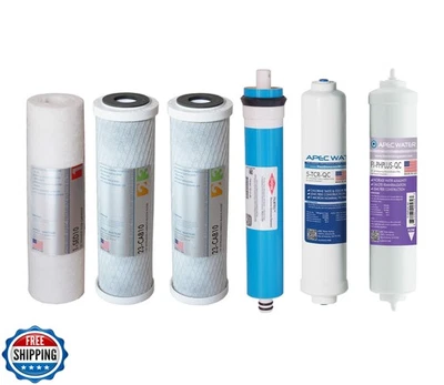 APEC 90 GPD Complete Replacement Filter Set for Ultimate Series Alkaline Reve - Image 1 of 4