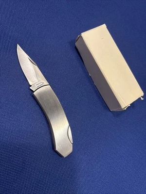 Parker Cutlery Company 不锈钢绅士单刃折叠刀 NOS — 第 1/4 张图片