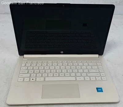 HP 14DQ0052 Celeron 1.1GHz 4GB RAM 64GB SSD Windows 10 14" - Image 1 of 4