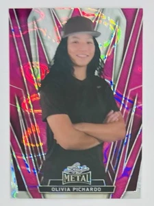2024 Leaf Metal Women Of Sport 1/1 Olivia Pichardo Baseball - Picture 1 of 2