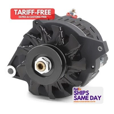 Proform 66430.16BK, One Fits Gm Cs130 Alternator 160 Amp Black Crinkle Performan - Image 1 of 4