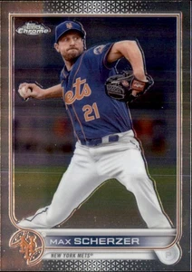 Max Scherzer 2022 Topps Chrome New York Mets #66 - Imagen 1 de 2