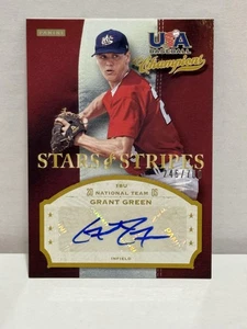 2013 Panini USA Baseball Champions Stars and Stripes #GRG Grant grün Autogramm #/700 - Bild 1 von 2