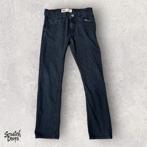 Levi's Youth Jeans Size 14 Boys Dark Wash Denim Pants Rare Misprint Vintage - Picture 1 of 5