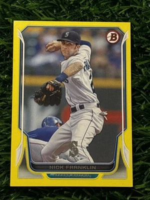 2014 Bowman Yellow /99 Nick Franklin #195 Seattle Mariners - Image 1 of 2