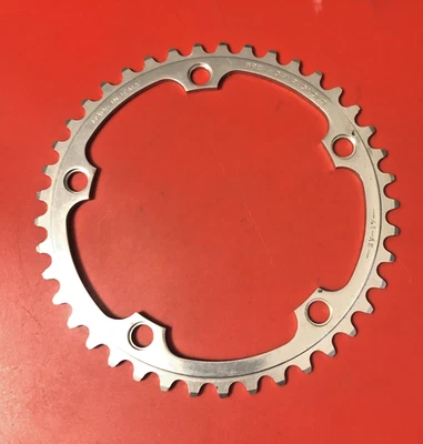 NUEVO PLATO DE ALEACIÓN CAMPAGNOLO VINTAGE STOCK ANTIGUO, 41 COMO DIENTE, 135MM BCD, 3/32" Foto 1 de 4