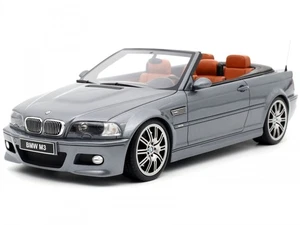 BMW e46 M3 Convertible 2004 grey diecast model car Resin OT1006 Otto 1:18 - Picture 1 of 7