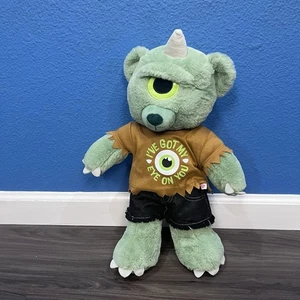Build A Bear Loveable Legends grüner Bearclops Zyklop Plüsch mit Outfit im Ruhestand - Bild 1 von 22