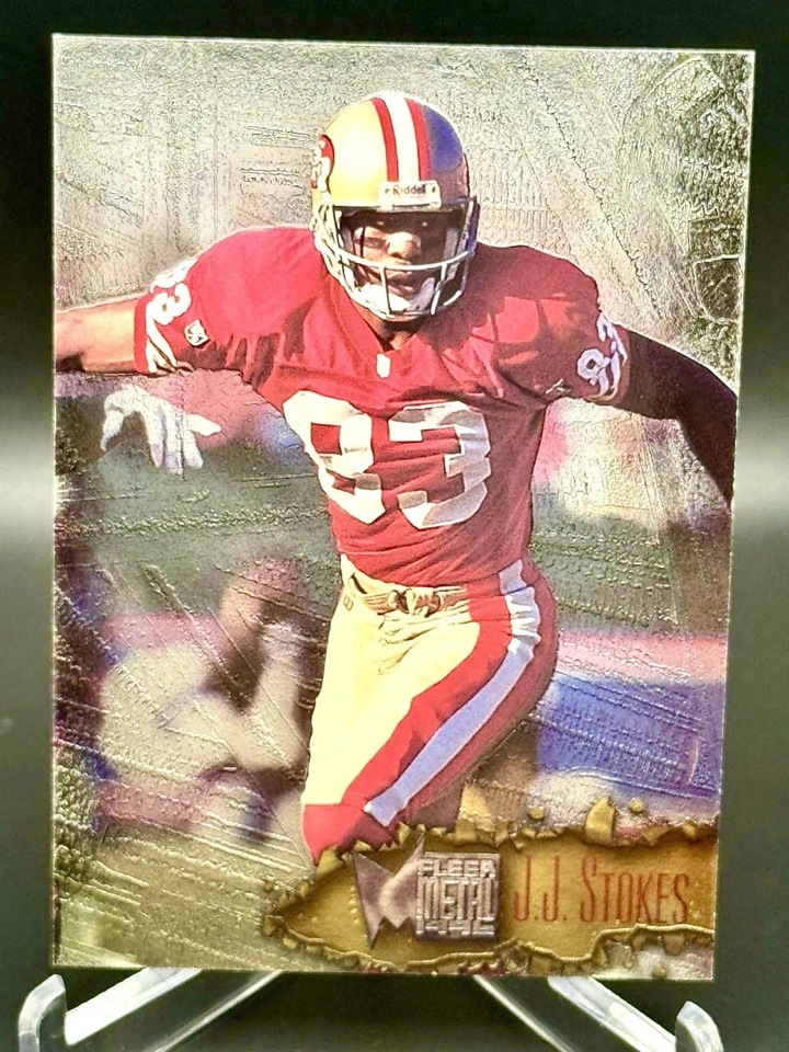 1996 Fleer Metal - J.J. Stokes #110 - Image 1 of 2