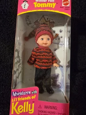 Boneca Tommy Adventures With Li’l Friends Of Kelly divertida no inverno nova na caixa, sem etiquetas, 1998 - Imagem 1 de 4