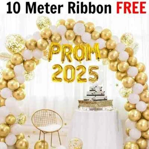 16" Alphabet Letter PROM 2025 Graduation Decorative Foil Balloons CLASS OF 2025 - Picture 1 of 29