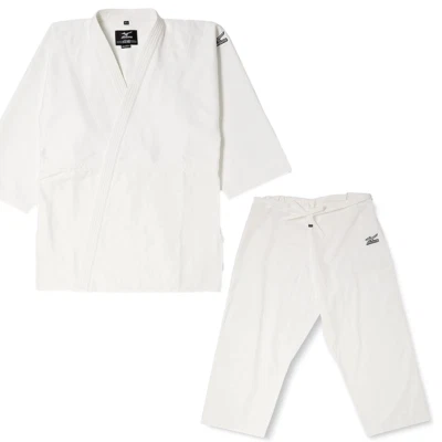 MIZUNO JAPÓN JUDO Gi Chaqueta Pantalones CONJUNTO YUSHO Tejido Sarga Modelo 22JP5A7201 Algodón Foto 1 de 4