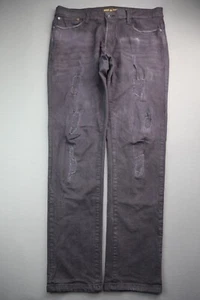 Herren Ring Of Fire Jeans Slim Distressed Dark Größe 33x32 Zipper Fly - Bild 1 von 10