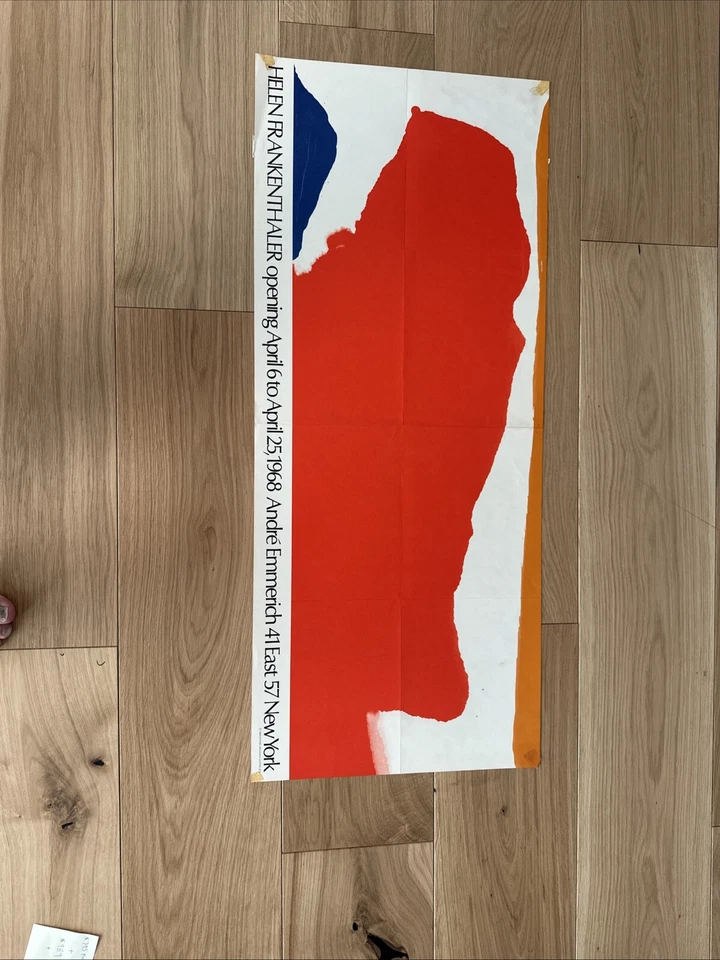 Póster de exposición Helen Frankenthaler raro 1968 limitado #73 impresión litográfica Foto 1 de 2