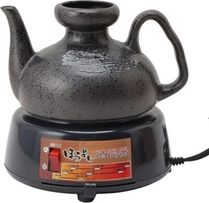 Maruyama Electric Sake Warmer Made in Japan Mino-Ware Black DS-25(K) 450ml NEW - Picture 1 of 5