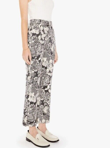 MOTHER THE HUSTLER FLARED ANKLE FLORAL PRINT THE DEVIL MAY CARE SZ-24 ...