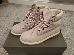 Timberland 6" Premium Juniors Waterproof 034992 Boots Medium Purple UK 4.5 EU 37 - Picture 1 of 5