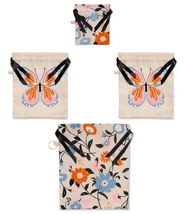 Kate Spade New York Travel Organizer Bag Set of 4 Assorted Size Cotton - Picture 1 of 5