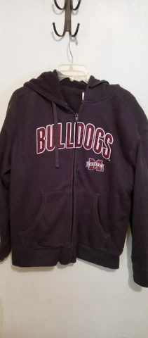 Proedge Miss State Bulldog Gray Sweatshirt. Size L Cover