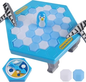 save Penguin Break Ice Board Game for Kids 4-8, Ice Breaker save Penguin on Ice - Picture 1 of 7
