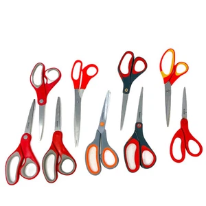 9 piezas tijeras escocesas, Amazon Basics, cuchillas de ultra borde tijeras de acero inoxidable - Imagen 1 de 8
