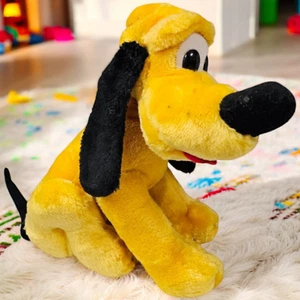VTG Walt Disney World Pluto Dog Plush Stuffed Animal Toy Korea 1980s Canasa - Picture 1 of 10