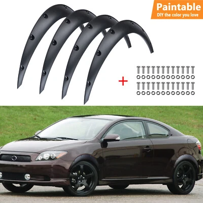4x Car Fender Flares Wide Body Kit Wheel Arches 80mm For Scion tC 2005-2016 Foto 1 de 4
