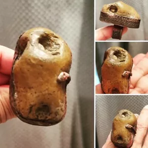 Spiritual خاتم سلطاني خام كبيرSultani Bigi Rough shape stone Bronze man ring9US - Picture 1 of 6