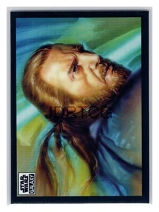 Topps Star Wars Galaxy Chrome 2022 #78 Qui-Gon Jinn Refractor - Imagen 1 de 2
