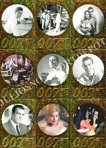 James Bond 50 Aniversario 1 2012 Parallel Sparkle Juego de 99 Tarjetas Base de Película - Imagen 1 de 1