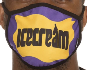 ICECREAM BBC Grape Mask 401-9811 Prism Violet Face Mask 2021 Brand New Withtag - Picture 1 of 2