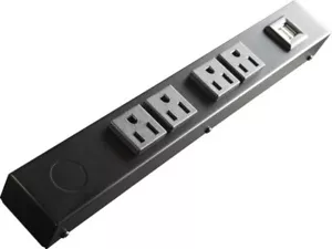 Striscia di alimentazione cablata 12" 4 uscite con USB, HU104 - Foto 1 di 8