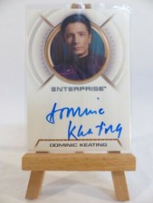 STAR TREK Enterprise season 1 Dominic Keating as Malcolm Reed autograph card A1