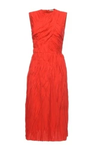 Nina Ricci Red Sleeveless A Line Midi dress ASO Queen Letizia Of Spain NEW NWT - Picture 1 of 7