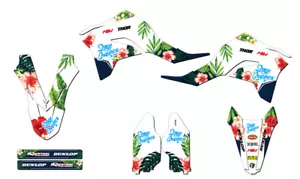 2020-2023 KLX 300 R TROPIC White Senge Graphics Kit Compatible with Kawasaki - Bild 1 von 10