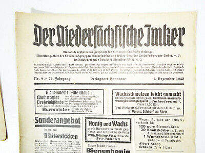Konvolut Zeitungen Niedersächsischer Imker 1940-1943 ! (B5 • 29€