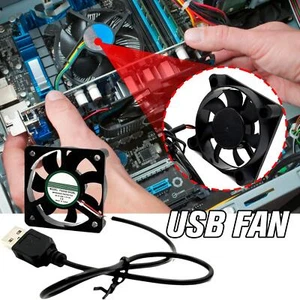 Various DC-5V USB Fan PC ComputerCooler Cooling Fan Silent - Afbeelding 1 van 16