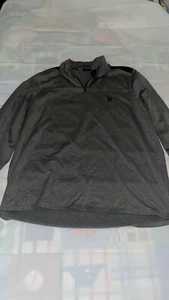 Spider active half zip long sleeve pullover base shirt size XL Gray - Picture 1 of 10