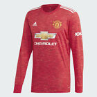 Medium - Adidas Manchester United Long Sleeve 20/21/ Home Jersey Red FM4290