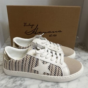 Vintage Havana Carla Tweed Multi Mix Sneaker Size 8.0 New! - Picture 1 of 19