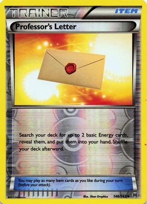 Professor's Letter 123/146 - REVERSE HOLO - XY Base Set - LP - Image 1 of 2