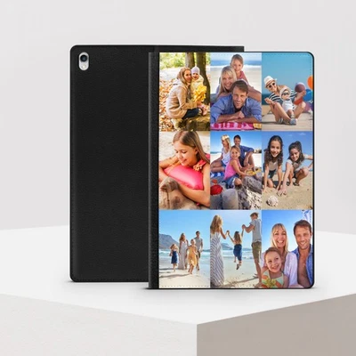 Personalised iPad Case Leather Flip – Custom Photo iPad Cover with Card Slots - Image 1 of 4